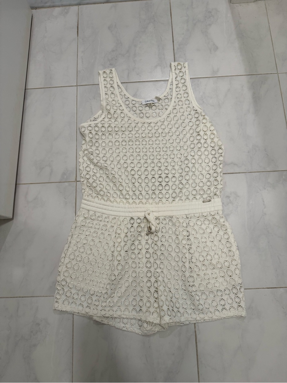 Never Worn Calvin Klein Crochet Romper 💞